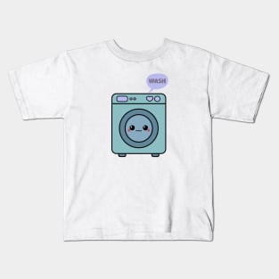 Kawaii Washing Machine Kids T-Shirt